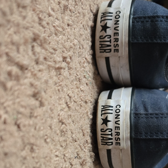 Converse Navy and White Canvas Sneakers - Picture 3 of 4